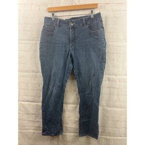 Riders by Lee Jeans Womens Size 14P Blue Curvy Fit Skinny Mid Rise Casual